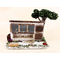 Décors de crèche : clapier et arbre pin 12 cm pour santons - FR 23033