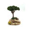Décors de crèche : Petit banc avec pin parasol - FR-D/25002A