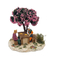 Décors de crèche : Pique nique sous arbre fleuri - FR D/25021A