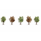 Végétation miniature : 5 Arbres fruitiers en fleur 8 cm - Noch 25615