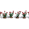 Végétation miniatures : 6 rosiers de 6 roses au 1/87 - Busch 1241