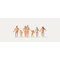 Figurine minature : Famille de nudiste au 1/87 - Merten 212533