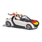 Voiture miniature : Smart Roadster 2024 HO avec supporteur au 1/87 - Busch 49308