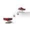 Téléphérique électrique miniature 2 gares 1/32 - ROUGE ET NOIRE - JC 84481