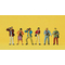 Figurines miniatures : 6  Photographes 1:87 Preiser 10089