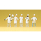 Figurines miniatures : Cuisinier au buffet 1:87 - Preiser 10330