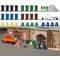 Busch 1136 - 16 Poubelles, 12 sacs de poubelles et accessoires 1:87 - HO