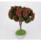 Arbre fleuri rouge 11 cm - décors pour crèches - FR-C97591_rou