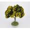 Arbre fleuri jaune 11 cm - décors pour crèches