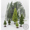 JORD-50F - 50 sapins miniatures 4/12 cm 1:87