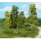 Heki 1671 - 15 arbres miniatures feuillus vert-moyen