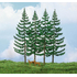 Végétation miniature - 4 sapins 17 cm - Heki 2122