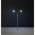 Éclairage miniature : Éclairage public LED, lampadaire, deux bras - Faller 180201