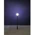 Éclairage miniature : Réverbère de parc LED, lampe boule rapportée - 1:87 HO - Faller 180204