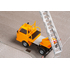 Véhicule miniature : Camion de pompiers avec échelle rotative Multicar M22 - 1:87 H0 - Auhagen 41656