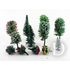 JORD-4A - 50 sapins miniatures et arbres 3-12 cm 1:87, HO