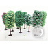 Végétation miniature : 10 arbres feuillus 10-13 cm 1:87 - Jordan 7A