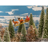 Personnages miniatures : Père Noël avec traineau - 1:87 HO - Noch 15924 - diorama.fr