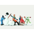 Personnages miniatures : Enfants avec bonhomme de neige - HO 1:87 - Merten 2230 PR0212230
