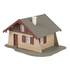 Maquette bâtiment : Petit chalet 1/87 HO - Faller 131314