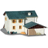 Maquette de Chalet de montagne miniature en pierres 1:87 HO - Kibri 38810