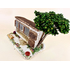 Décors de crèche : clapier et arbre pin 12 cm pour santons - FR 23033