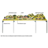 Noch 62070 - Extension de cadre  aluminium - 70 x 100 + 20 cm