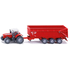 Véhicule miniature : Tracteur Massey Ferguson avec remorque 1/87 - Siku 10184400001