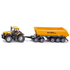 Véhicule miniature : Tracteur JCB avec dolly et benne basculante 1/87 - Siku 10185800002