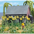 Végétation miniature : 6 plants de 3 tournesols au 1/87 - Busch 1261