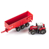 Véhicule miniature : Tracteur Massey Ferguson avec remorque 1/87 - Siku 10184400001