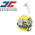 Télécabine -JC- oméga jaune pour téléphérique miniature échelle 1:32 - 8 places - JC -84002