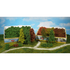 Végétation miniature : Heki 1633 - 15 buissons + arbres 1:87 - HO - Couleur : verts foncés