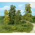 Heki 1671 - 15 arbres miniatures feuillus vert-moyen