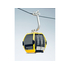 Télécabine -JC- oméga jaune pour téléphérique miniature échelle 1:32